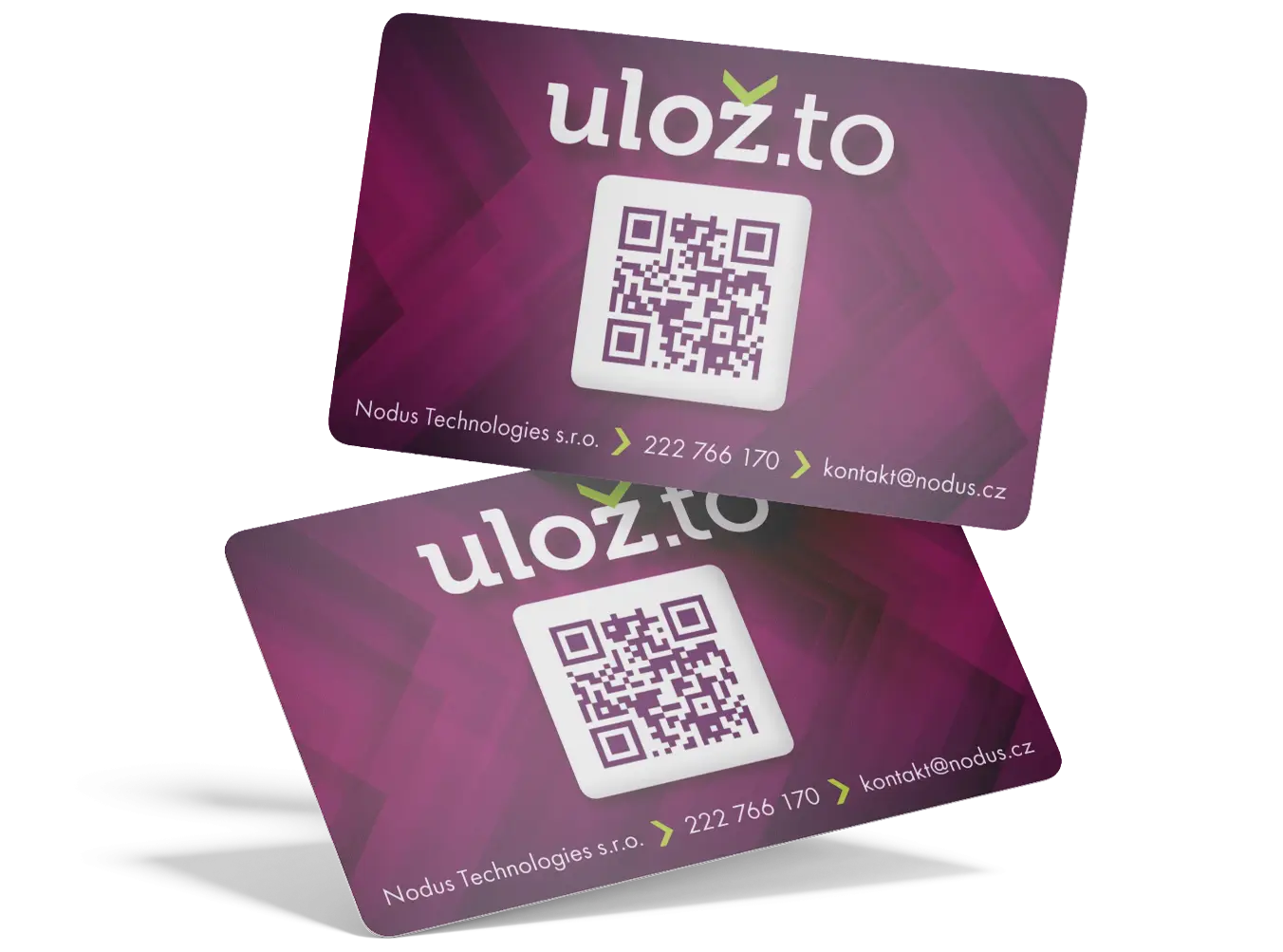 Ulozto mockup logo on cards